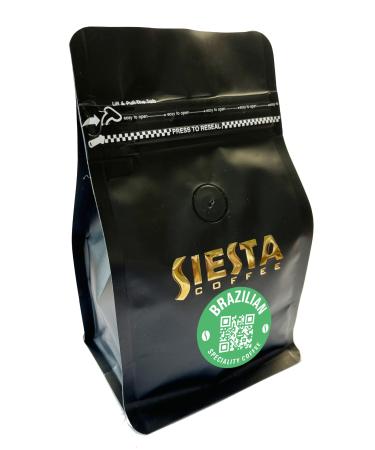 Siesta Coffee BRAZILIAN speciality organic coffee PRE-GROUND 250g Brazilian Pre Ground 1.00 g (Pack of 1)