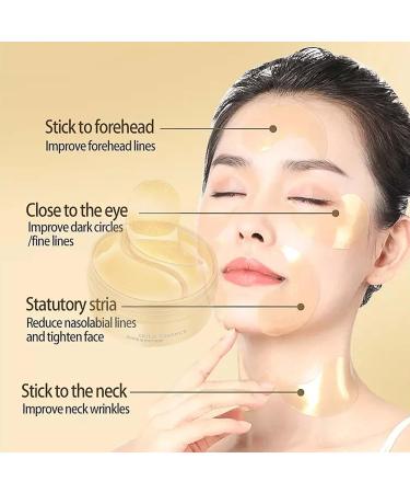 Tongyend Under Eye Patches Hydrogel Collagen Under Eye Masks Eye Bags Remover Anti Wrinkle Patches Dark Circles Under Eye Treatment Moisturising Eye Masks for Puffy Eyes Neutral Skincare Products-60pc Gold - Buy Online on GoSupps.com