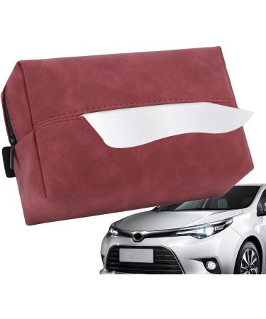 SENZZ Car Armrest Tissue Holder - Zippered Tissue Holder with Elastic Band - Vehicles Road Trip Essentials for Vehicles - Buy Online on GoSupps.com