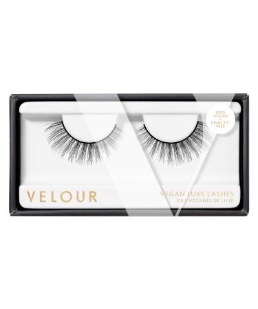 Velour Vegan Luxe Eyelashes   Luxurious Natural False Lashes - Lightweight  Reusable  Handmade Fake Lash Extensions - Wear up to 25 Times   100% Vegan Mink  Soft and Comfortable  All Eye Shapes Are Those Real  - Buy Online on GoSupps.com