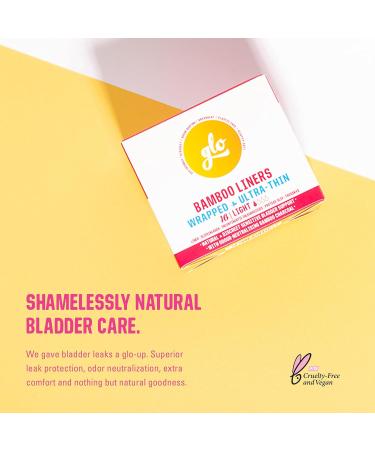 Glo Organic Bamboo Incontinence Liners - Biodegradable & Plastic Free - 16 Count - Buy Online on GoSupps.com