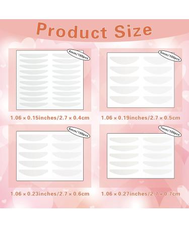 WLLHYF 400Pcs Eyelid Tape Waterproof Invisible Double Eyelid Lifter Strips Self-Adhesive Eye Lift Tape for Droopy Lids Hooded Eyes (4mm 5mm 6mm 7mm) - Buy Online on GoSupps.com