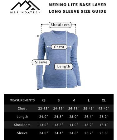 Merino.tech Merino Wool Base Layer Women | Lightweight Midweight Long Sleeve Thermal Shirt + Wool Socks Set | 100% Merino Wool | Dark Grey | Size Medium - Buy Online on GoSupps.com