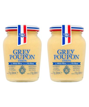 Dijon Mustard Bundle with Grey Poupon Dijon Mustard 215g - (Pack of 2)