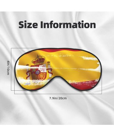 Spain Flag Eye Mask | Soft & Adjustable Nighttime Comfort | Unisex Sleep Mask - Buy Online on GoSupps.com