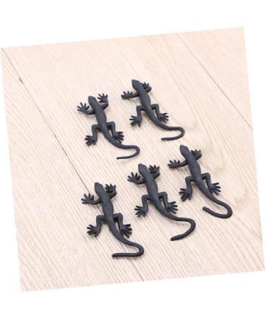 Shop Healeved 10-Pack Halloween Simulation Gecko Toys | Mini Black Gecko Models for April Fools & Creepy Halloween Decor - 3.5x8cm - Buy Online on GoSupps.com