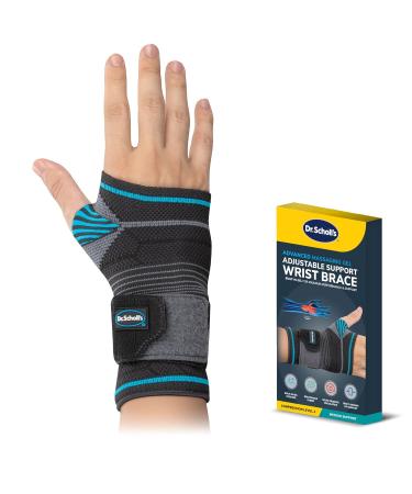 Dr. Scholl's Wrist Brace with Massaging Gel | Shock-Absorbing Support Wraps | Breathable Fabric | Size S/M - International Shipping Available - Buy Online on GoSupps.com