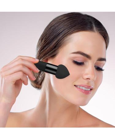 Buy Sibba 3-Piece Make-Up Sponge Set | Beauty Blender for Flawless Foundation & Concealer | Mini Angle Brush | Black - Buy Online on GoSupps.com