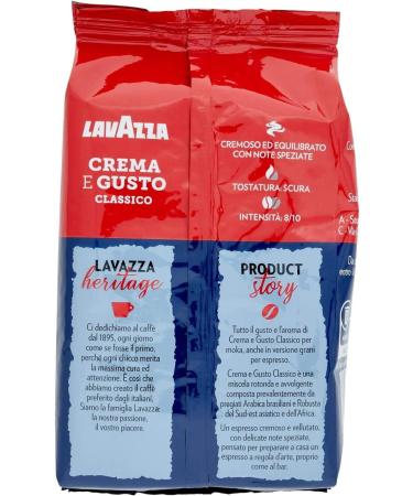  Lavazza Lavazza Crema E Gusto Italian Coffee Beans 1kg (Pack of 6) - Buy Online on GoSupps.com