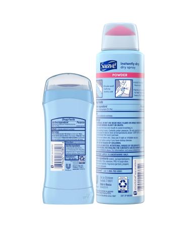 Suave Deodorant for Women - Invisible Solid Antiperspirant & Dry Spray Bundle | 48H Protection 2-Pack - Buy Online on GoSupps.com