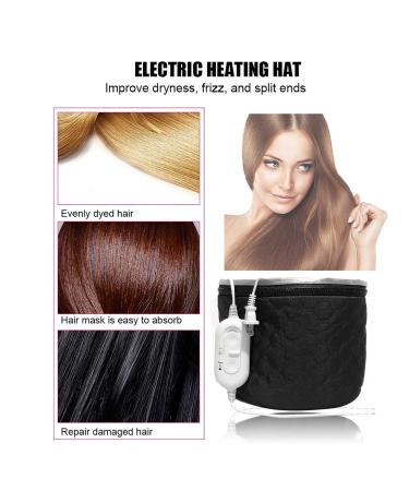 XNX 110V Electric Hair Steamer Thermal Cap - 3 Mode Temperature Control, Home Hair SPA Nourishing Treatment - Black - Buy Online on GoSupps.com