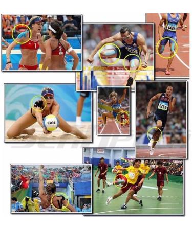 Kinesiology Tape - Pain Relief Adhesive - Best Therapeutic Muscle Support Aid - Sports Wrap - Water Resistant by seaNpem Camouflage Green + Blue + Pink QTY: 3 - Buy Online on GoSupps.com