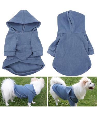 Hualisiji Dogs Hoodie & Sweater for Small Dogs | Warm Lightweight Soft Texture | Chihuahua Sweater | 2PCs Black & Haze Blue | International Shipping Available - Buy Online on GoSupps.com