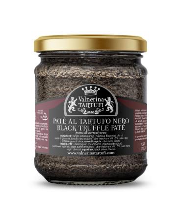 Valnerina Tartufi Black Truffle Pat | Tartufata Sauce with Mushrooms Truffles Black Olives | Jar 180 gr.