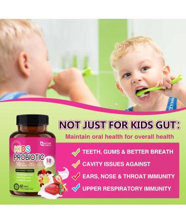 NATURE TARGET Kids Probiotic Chewable - Strawberry-flavored - 75 Chewable Tablet - Buy Online on GoSupps.com