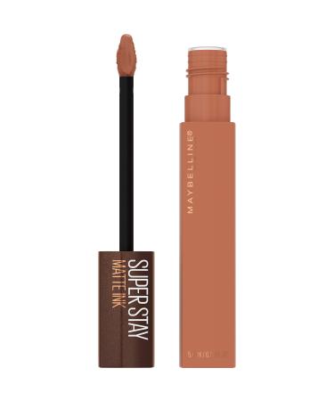 Maybelline New York SuperStay Matte Ink Liquid Lipstick  Coffee Edition  Chai Genius  0.17 Ounce 255 CHAI GENIUS 0.17 Fl Oz (Pack of 1)