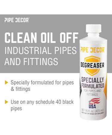 PIPE D COR Degreaser Kit - Clean & Protect Your Projects | 16 oz Degreaser 4 oz Sealer Rag & Brush Included - Buy Online on GoSupps.com