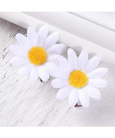 Beaupretty 20 PCS Daisy Hair Clips - Cute Sunflower Hairpins for Girls - White - International Shipping Available - Buy Online on GoSupps.com