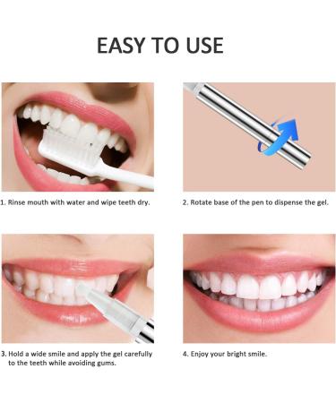 Teeth Whitening Pen 3 Pack - Safe 30% Carbamide Peroxide Gel No Sensitivity & Painless Travel-Friendly Whitening for a Dazzling Smile - Buy Online on GoSupps.com