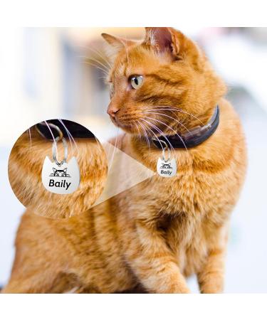 Personalized Yhananti Cat Brand - Custom Engraved Stainless Steel Name Tags for Pets | International Shipping Available - Buy Online on GoSupps.com