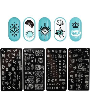 Nail Printing Stencils & Stamping Plates - Durable & Easy to Use for Home Beauty Salon | Free International Shipping - Buy Online on GoSupps.com