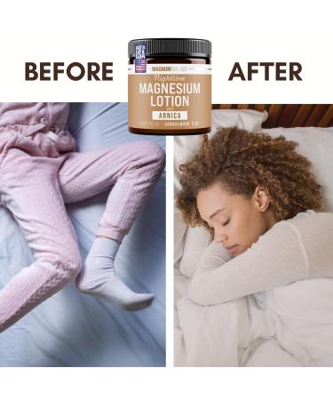 Magnum Solace Nighttime Magnesium Lotion with Arnica Soothing Relief & Relaxation Highly Concentrated Magnesium for Muscles & Joints Apply to Legs or Feet Before Bed Skin-Friendly - Buy Online on GoSupps.com