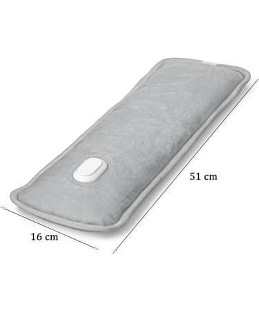 Rechargeable Electric Hot Water Bottle Hand Warmer Massager - 51x16cm Grey - Buy Online on GoSupps.com