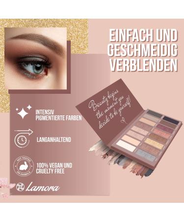 Porthasten Palette - 16 Highly Pigmented Vegan Nude Tones | Glamorous Eye Makeup in Natural Colors - Buy Online on GoSupps.com