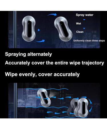 emobwdy Window Cleaner Robot 2800pa Glass Cleaning Vacuum Robotic Automatic Cleaning With Double Water Spray/Intelligent Path Planning Edge Detection Technology Remote Control 70ml Water Tank White - Buy Online on GoSupps.com