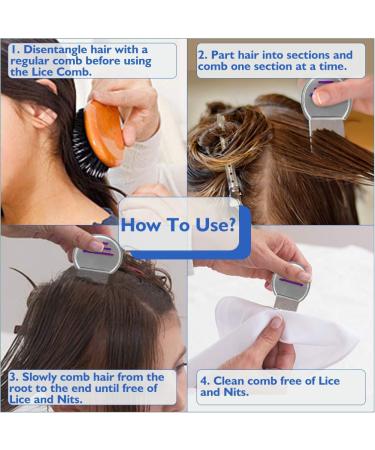 Stainless Steel Lice Removal Comb - Reusable Treatment for Kids, Adults, and Pets - Buy Online on GoSupps.com