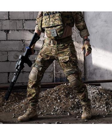 IDOGEAR G3 Combat Pants for Men - Tactical Knee Pad Cargo Pants for Hunting Shooting & Military - Multi-Camo Outdoor Gear - Buy Online on GoSupps.com