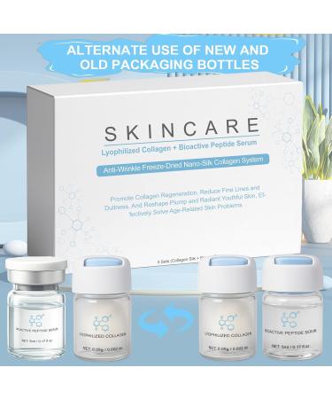 Noviqo Freeze Dried Collagen for Face Anti-Wrinkle Freeze-Dried Nano-Silk Collagen System Instant Face & Eye Lift Treatment Suitable for Skin Care - Buy Online on GoSupps.com