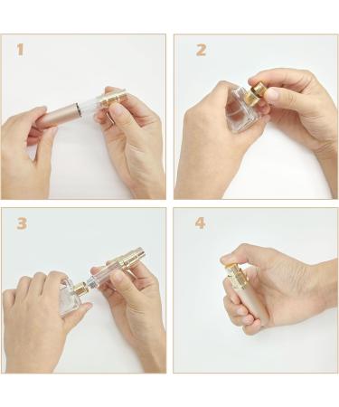 Perfume Atomiser Refillable Mini Perfume Atomiser Empty Spray Bottle for Perfume Empty Perfume Atomiser Spray Bottle Easy to Fill Safe Protection Suitable for Travel Women and Men (Rose Gold) - Buy Online on GoSupps.com