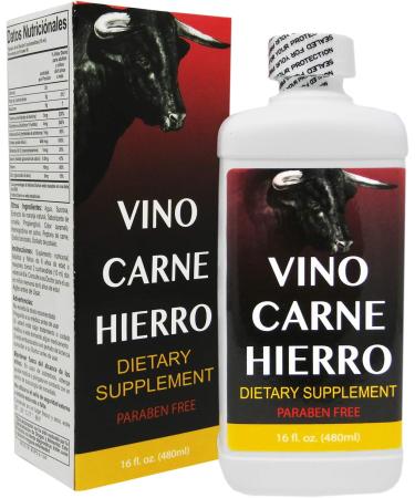 Vino Carne Hierro 16 oz - Paraben Free | Shop Now for Quality Skincare - Buy Online on GoSupps.com