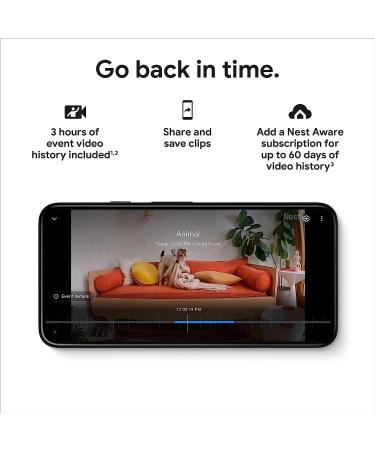 Google Indoor Nest Security Cam 1080p (Wired) - 2nd Gen - Snow | Buy Online - Buy Online on GoSupps.com