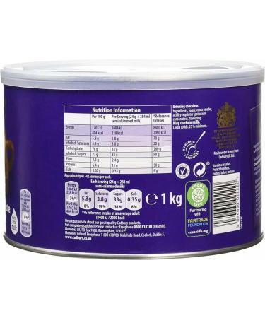 Hot Chocolate Bundle - Cadbury Drinking Chocolate Tin 1kg + Galaxy Instant Hot Chocolate Tin 1kg - Buy Online on GoSupps.com