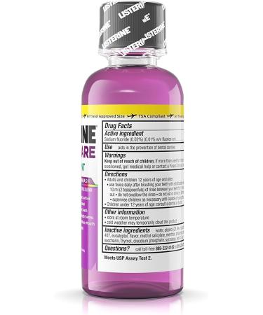 LISTERINE Total Care Fresh Mint Antiseptic Mouthwash Travel Size 3.2oz (95ml) - Pack of 12 - Buy Online on GoSupps.com