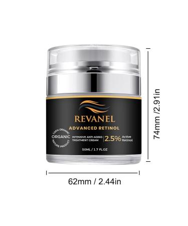 Advanced Retinol 100% Organic Intensive Anti-Aging Treatment Cream 2.5% Active Retinol Moisturizer for Face & Neck Reduces Wrinkles Improves Skin Texture and Firmness 50ml / 1.7 fl. oz. (1) - Buy Online on GoSupps.com
