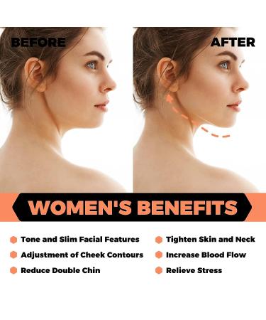 Gray 45lb Jaw Exerciser for Sculpting Jawline and Tone Face & Neck | Facial Exerciser for Men & Women - Buy Online on GoSupps.com