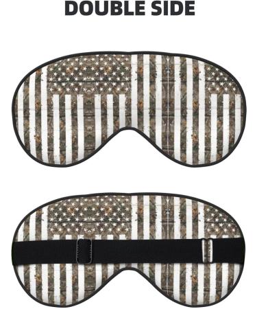 American Camouflage Soft Sleep Eye Mask | Breathable Eye Patch for Women | Ideal for Travel & Relaxation - Buy Online on GoSupps.com