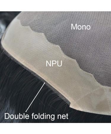 Buy Hairnotion Men's Durable Human Hair Wig - Black 1B Toupee 8X10 for Natural Look | International Shipping - Buy Online on GoSupps.com