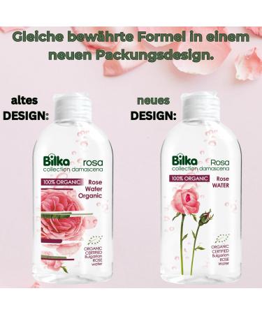 Bilka Lifestyle OOD Rose Water Rosa Damascena 100 pure certified organic Bulgarian rose water rose hydrosol natural toner for face body and hair 200 ml - Buy Online on GoSupps.com
