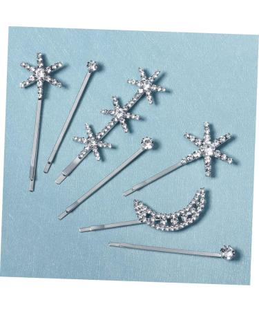 FOMIYES 1 Set Fringe Bobby Pin Star Hair Clips Hair Accessories for Women Wedding Hair Barrettes for Women Bling Bobby Star Hair Pin Metal Hair Barrettes Rhinestone Fashion Side Clip Girl - Buy Online on GoSupps.com