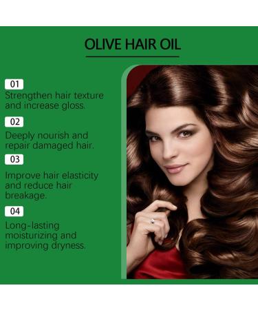 Ceprznvey Organic Hair Solution Olive Smooth Hair Oil 50ml Hair Care Repair Oil Natural Hair Scalp Smooth Oil Keeps Hair Nourishing for Split Ends Dry Hair Liquid - Buy Online on GoSupps.com