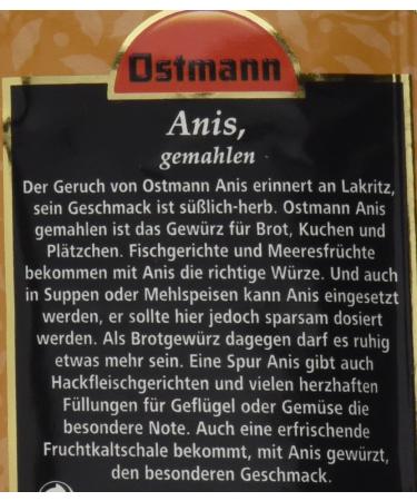 Ostmann Ground Anise - Pack of 15 (15 x 15g) | Premium Flavor for Baking & Cooking - Buy Online on GoSupps.com