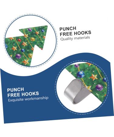 ABOOFAN 4pcs Christmas Hook Metal Clothes Rack Holiday Wall Hooks Adhesive Hook Hanger Winter Jacket 9X7CM As Shown - Buy Online on GoSupps.com