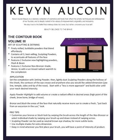 Kevyn Aucoin Contour Book Volume 3: Makeup Artist Palette for Sculpting & Defining Features, Highlighters for All Skin Tones - Buy Online on GoSupps.com