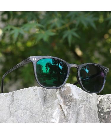 Pakmez Progressive Multifocal Reading Glasses +2.75 | Stylish Photochromic Dual-Use UV Protection for Men & Women - Brown Wood Grain - Buy Online on GoSupps.com