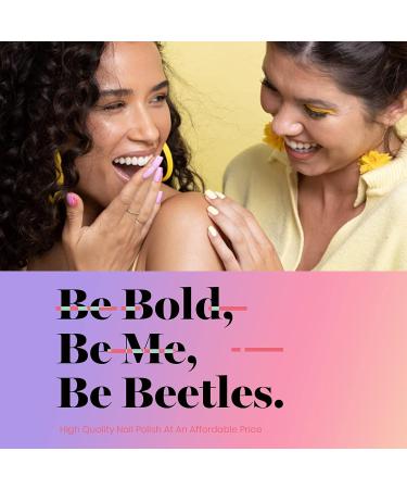 Beetles 23 Pcs Midnight Euphoria Gel Nail Polish Collection with Glitter Pink Shades - Soak Off, Top Coat, Base Coat & 6 Glitter Nail Brushes - Perfect Nails Gifts for Women & Girls - Buy Online on GoSupps.com