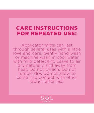 Buy SOL by Jergens Self Tanner Applicator Mitt - Flawless Streak-Free Tanning Glove | Reusable Protects Hands All Skin Tones (Pack of 2) - International Shipping Available - Buy Online on GoSupps.com